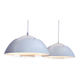 Pair of vintage Danish pendant lamps / Safari model