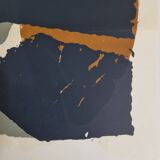 Lithographic poster after Roaul Ubac, 1966, signed, 60 x 60 cm