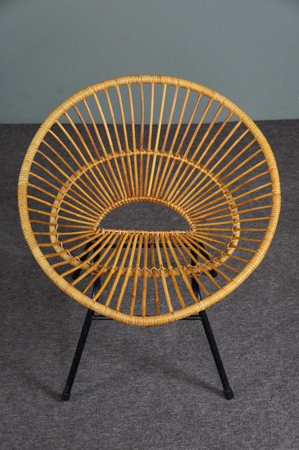 Rattan armchair, Dutch Design, 1960