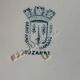 Six assiettes plates terre de fer 1900s St Amand Hamage Suzanne