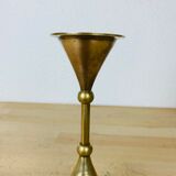 Scandinavian brass candle holder