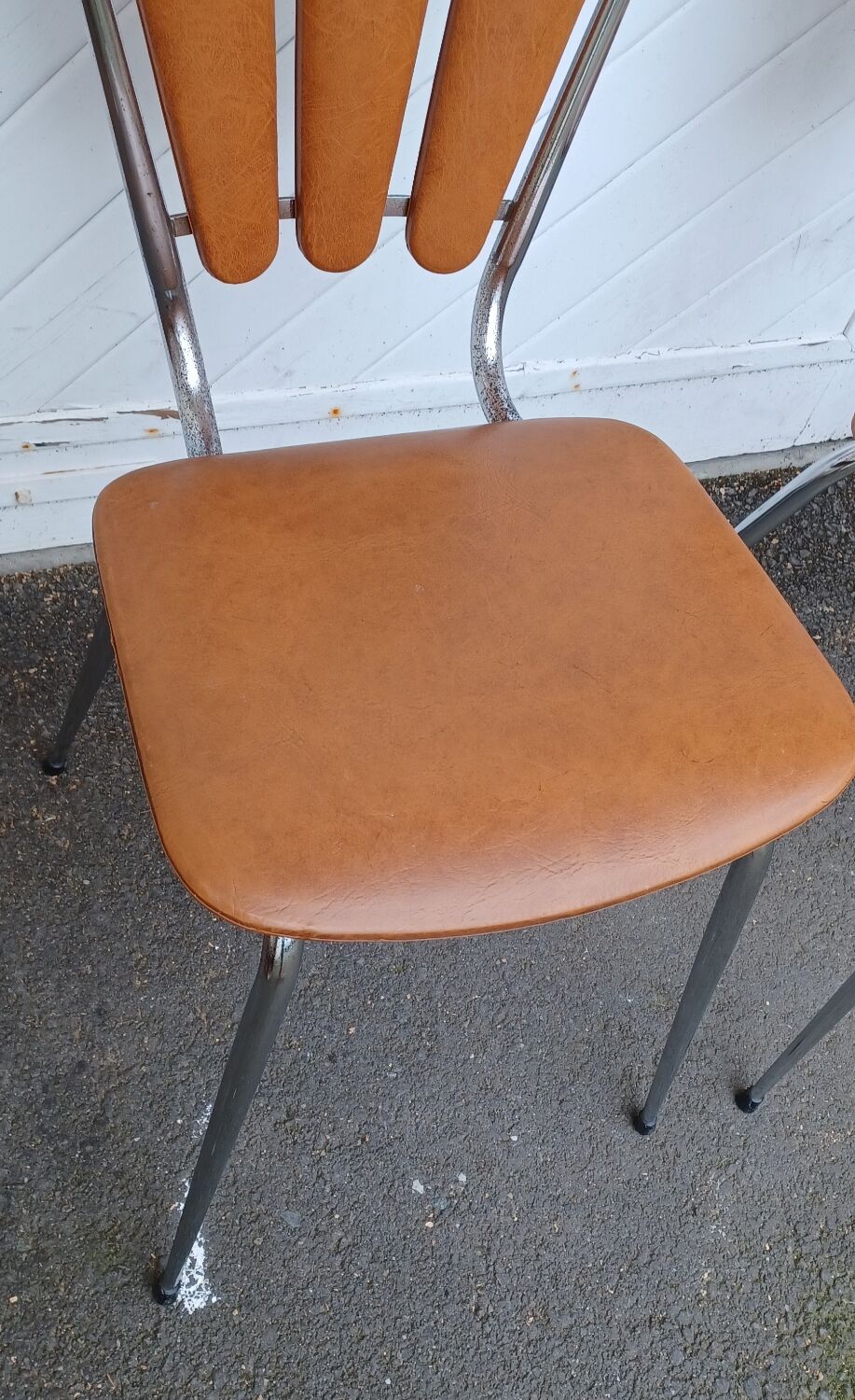 Set of 4 vintage petal chairs