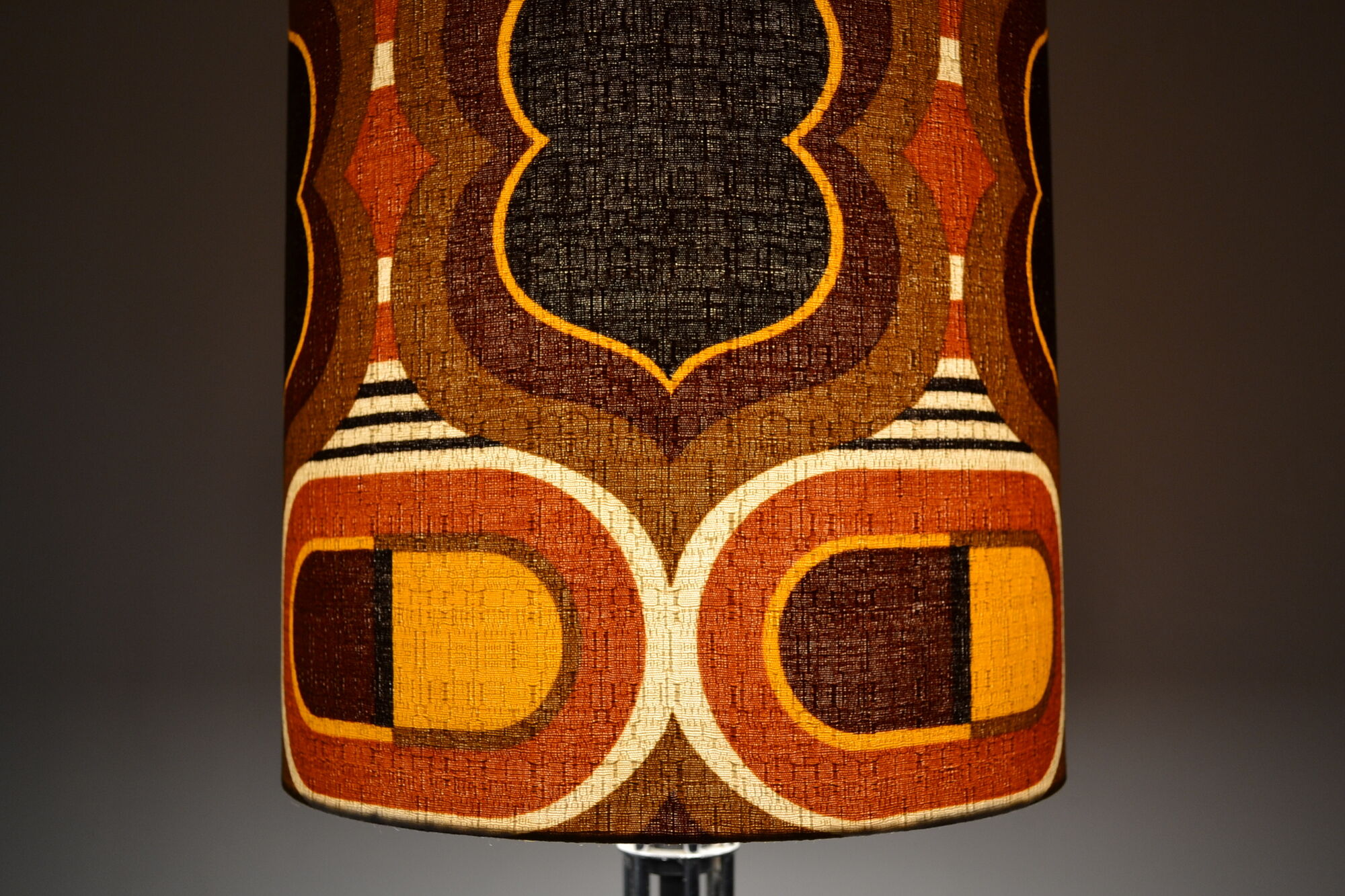 Lampshade Pill H75 D30 - vintage fabric 1970's