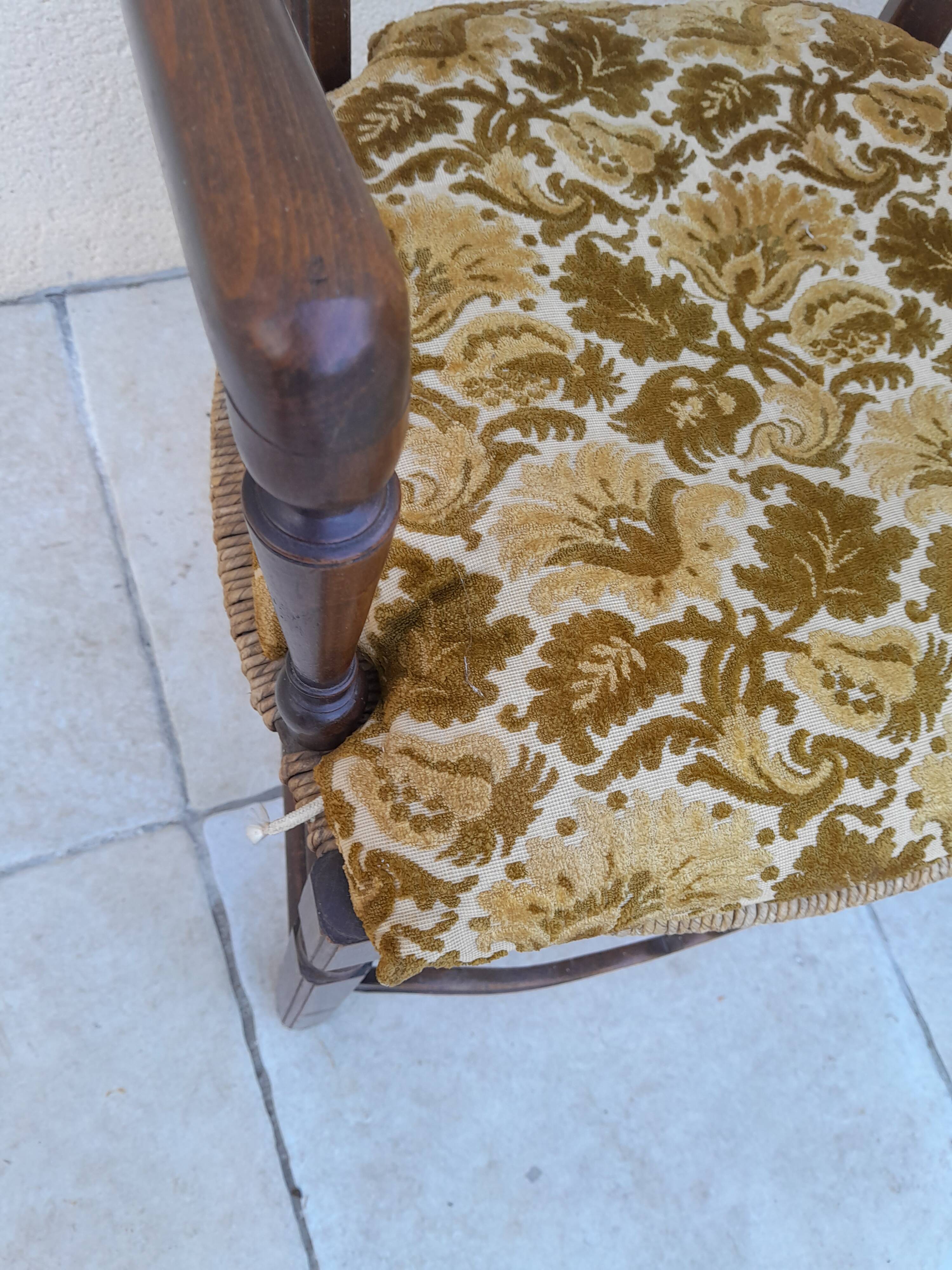 Pair of old Provençal armchairs