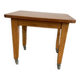 Vintage coffee table on casters