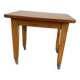 Vintage coffee table on casters