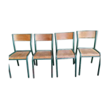 4 chaises d'école