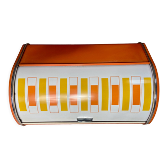 70s metal bread box