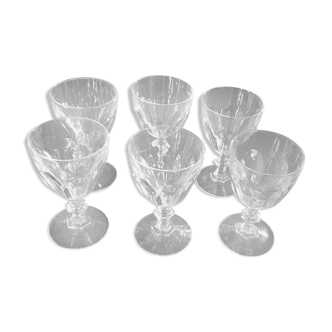 6 verres Cristal D'Arques Rambouillet