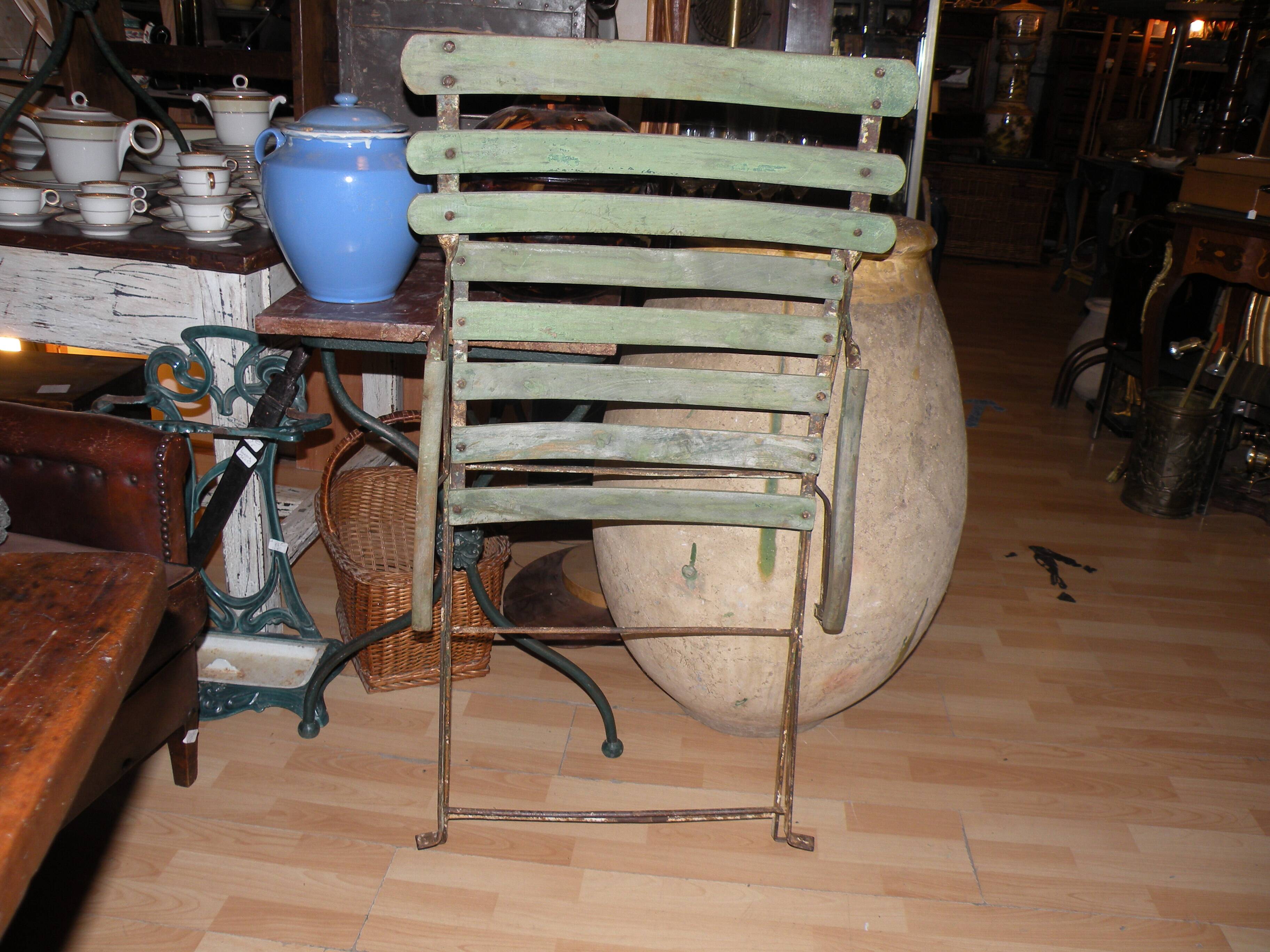 Folding garden armchair from the 1900s, entirely original