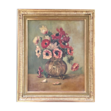 Old bouquet of anemones