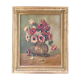 Tableau ancien bouquet d’anémones
