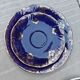 Superb Coffee/Tea Trio in Cobalt Blue & Gold Porcelain - Chodzież Poland
