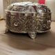 Beautiful silver metal jewelry box