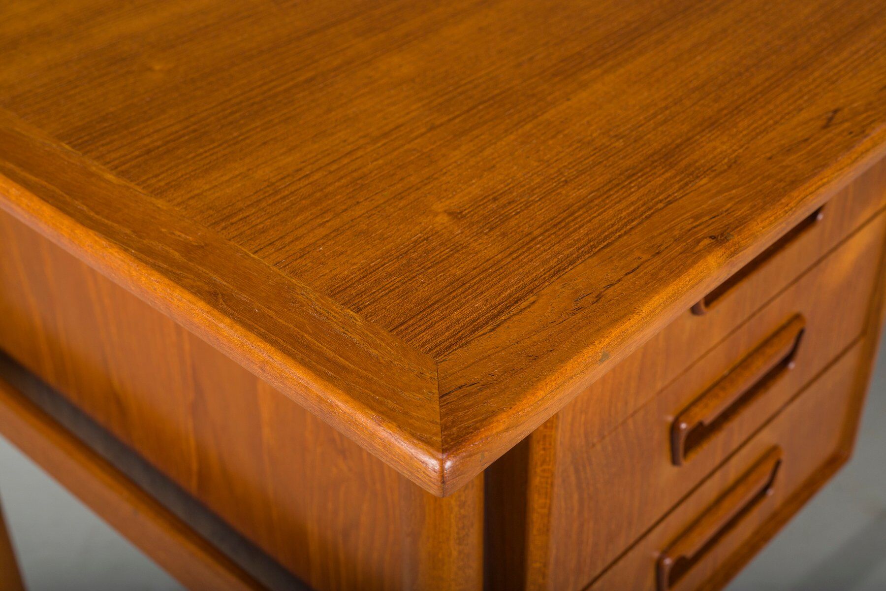 Mid-century Danish teak desk from Gunnar Nielsen Tibergaard, 1960s