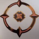 Geneviève Lethu, 1998 - 12 dessert plates, "L'or des Akans" model