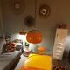 Lot table basse coffre orange  pivotante + tatam sramp 70's