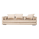 Sofa KOPENHAGA beige velour, Scandinavian design
