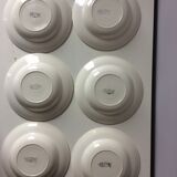 Lot of 9 plates Digoin Sarreguemines