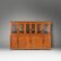 12-Door Monastery or Display Cabinet in Pine, Belgium ca. 1890