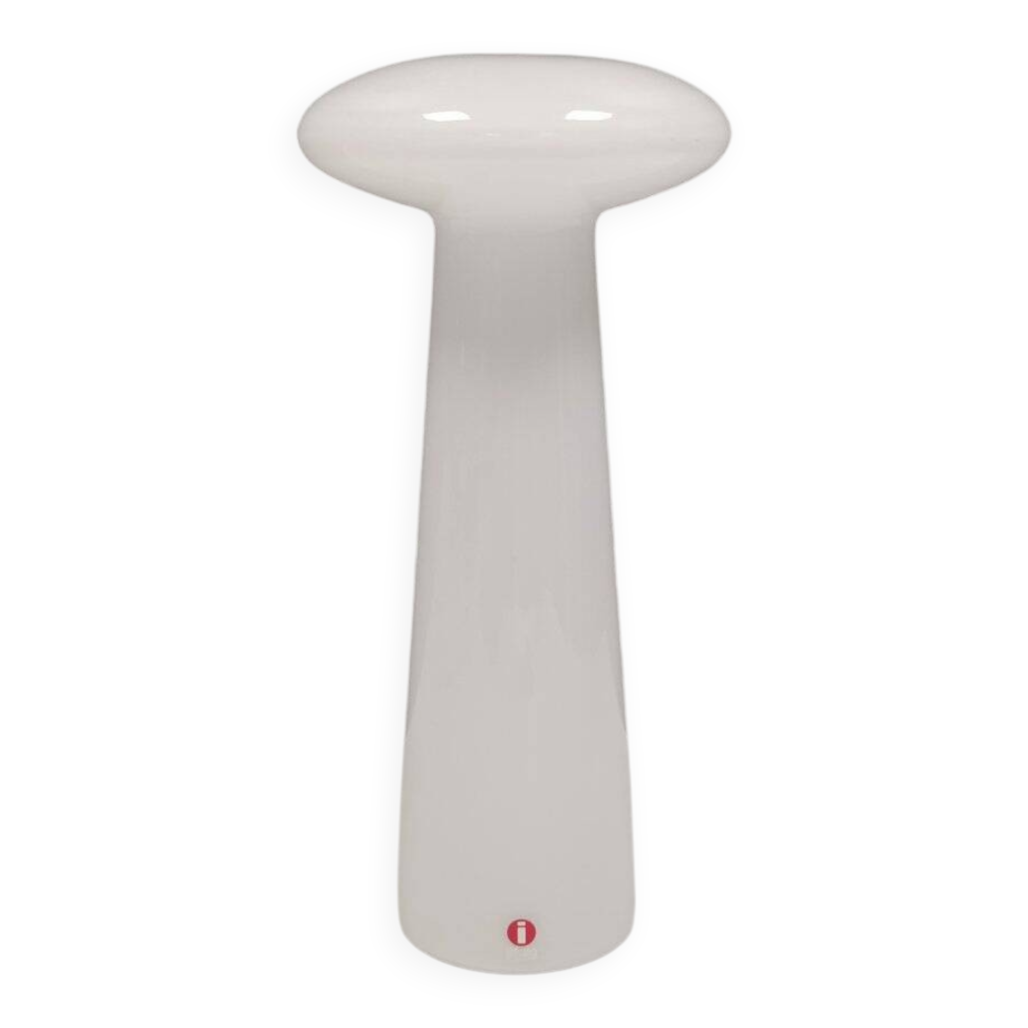 Candlestick in opal glass by Harri Koskinen for Iittala Finland 1996