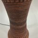 Large brutalist vintage ceramic floorlight