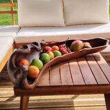 Olive wood centerpiece