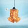 Suspension scandinave tissée Japandi, vintage