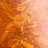 Coiffeuse Louis XV marquetée