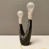 Table lamp with two light sources in the Burgundia series No. 977 for Søholm Ceramics Denmark