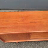 Scandinavian teak row by Axel Christensen for ACO Mobler