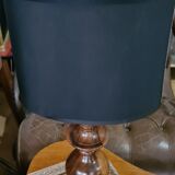 Lamp 1950 foot turn in olive tree, 45x23