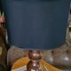 Lampe 1950 pied tourner en olivier 45x23cm