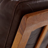 Danish leather sofa set by Arne Wahl Iversen for Komfort