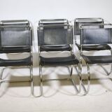 Bauhaus Cantilever Chairs by Mies van der Rohe for Thonet, Set of 6, 1970s