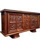 According to Charles Dudouyt: sideboard in a row in solid oak.