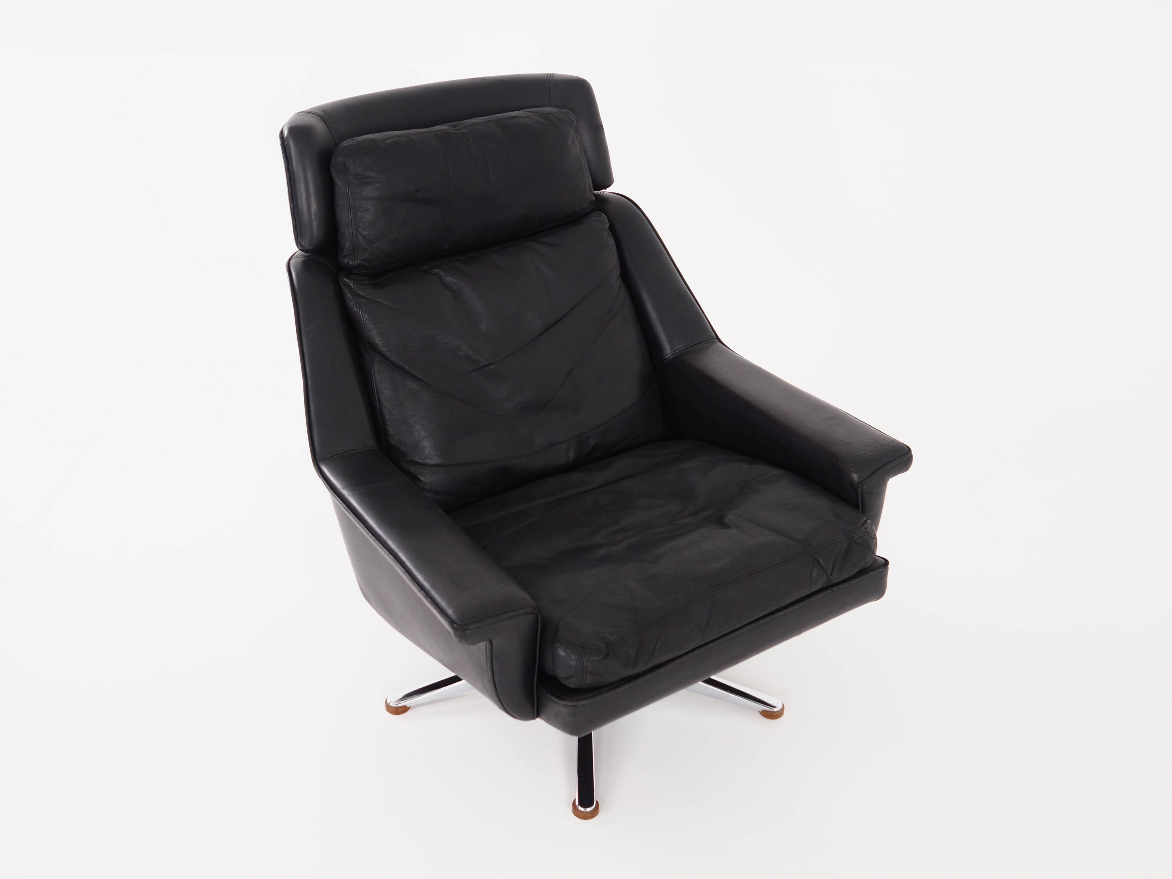 Office armchair, Danish design, 1970s, designer: Werner Langenfeld, manufacture: Esa