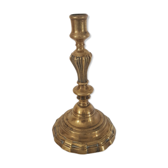 Old brass candlestick