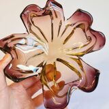 Murano pocket emptier - amber and gold