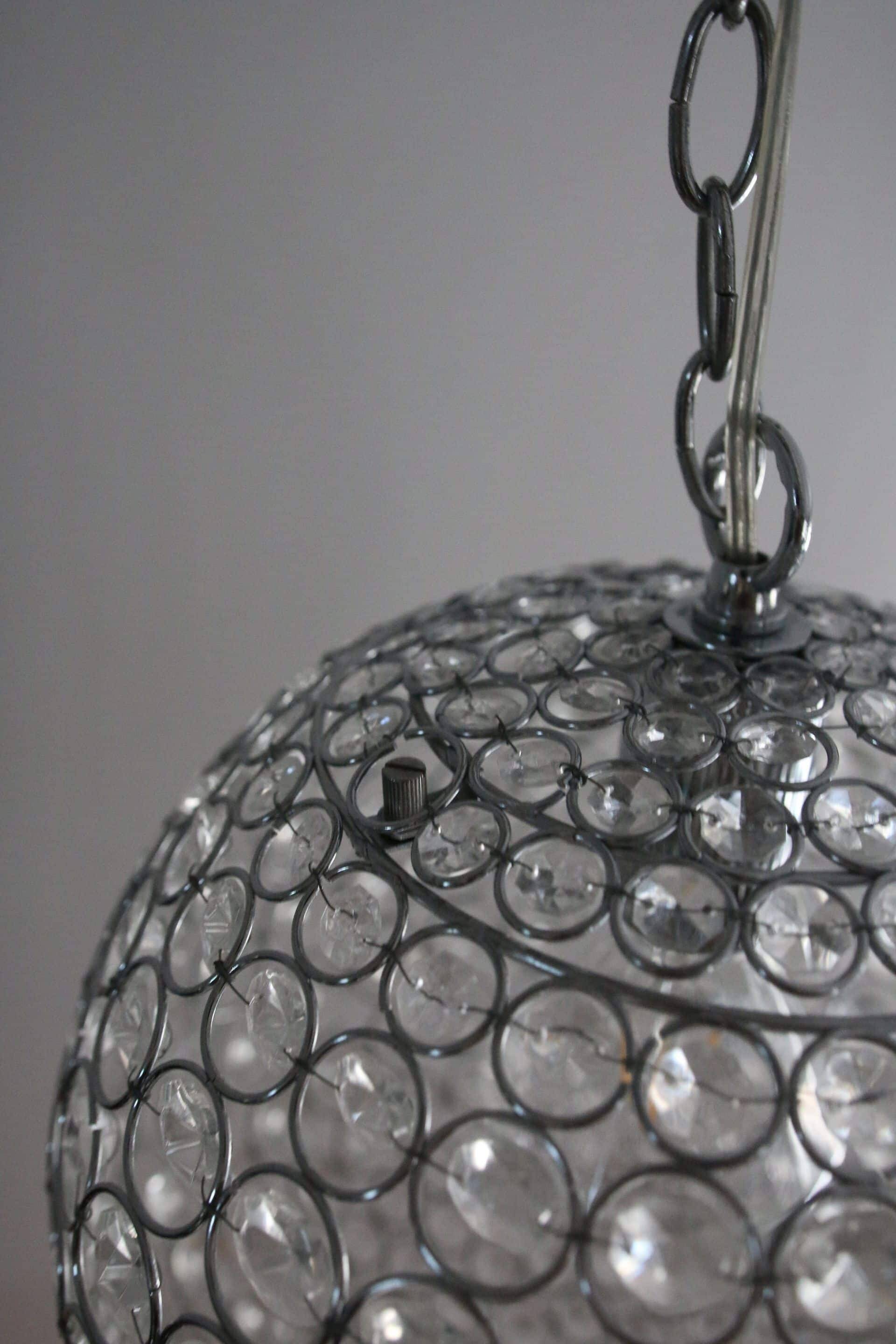 Suspension globe with pendants, 1990s