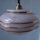 Hanging in opaline rose of the Cristallerie de Clichy