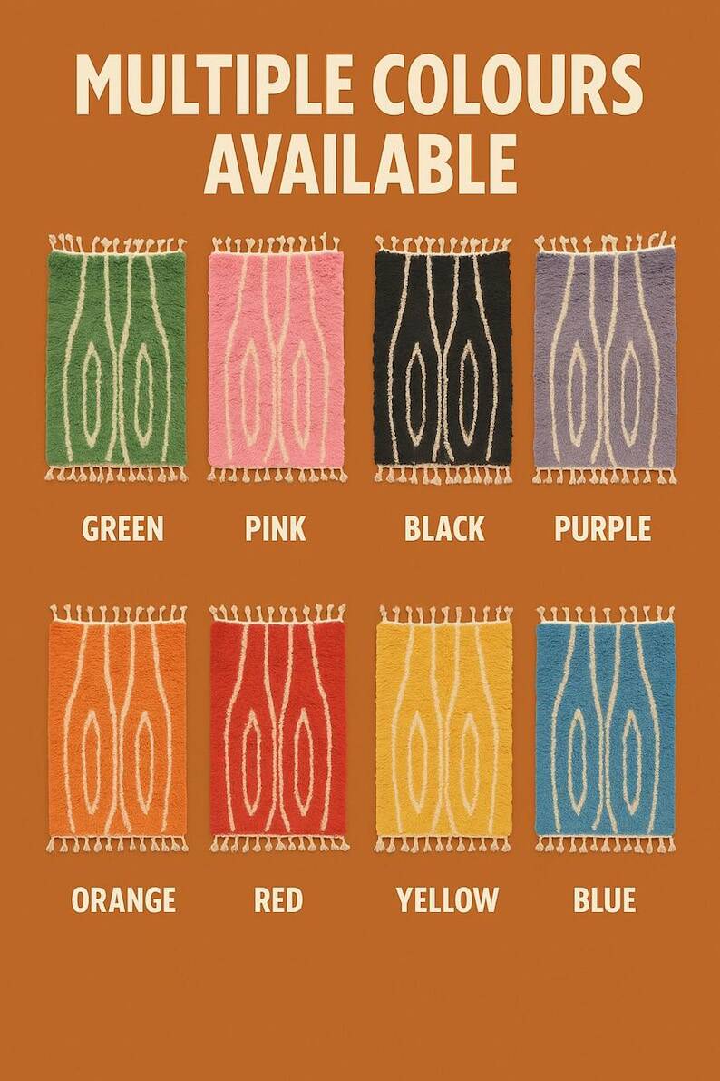 Handmade rug 250cm x 150cm - choose your favorite color