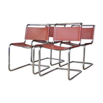 Marcel Breuer's leather chairs model B33