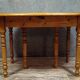Large six-legged table in Louis Philippe style made of poplar from the 20th century.