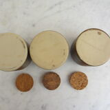 Series of 3 sandstone pots