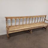Patinated church pew