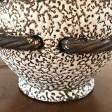 Ceramic table lamp fat lava circa 1950