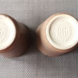 Pair of Digoin cups/glass