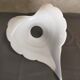 Vintage tulip white lampshade in blown glass Murano