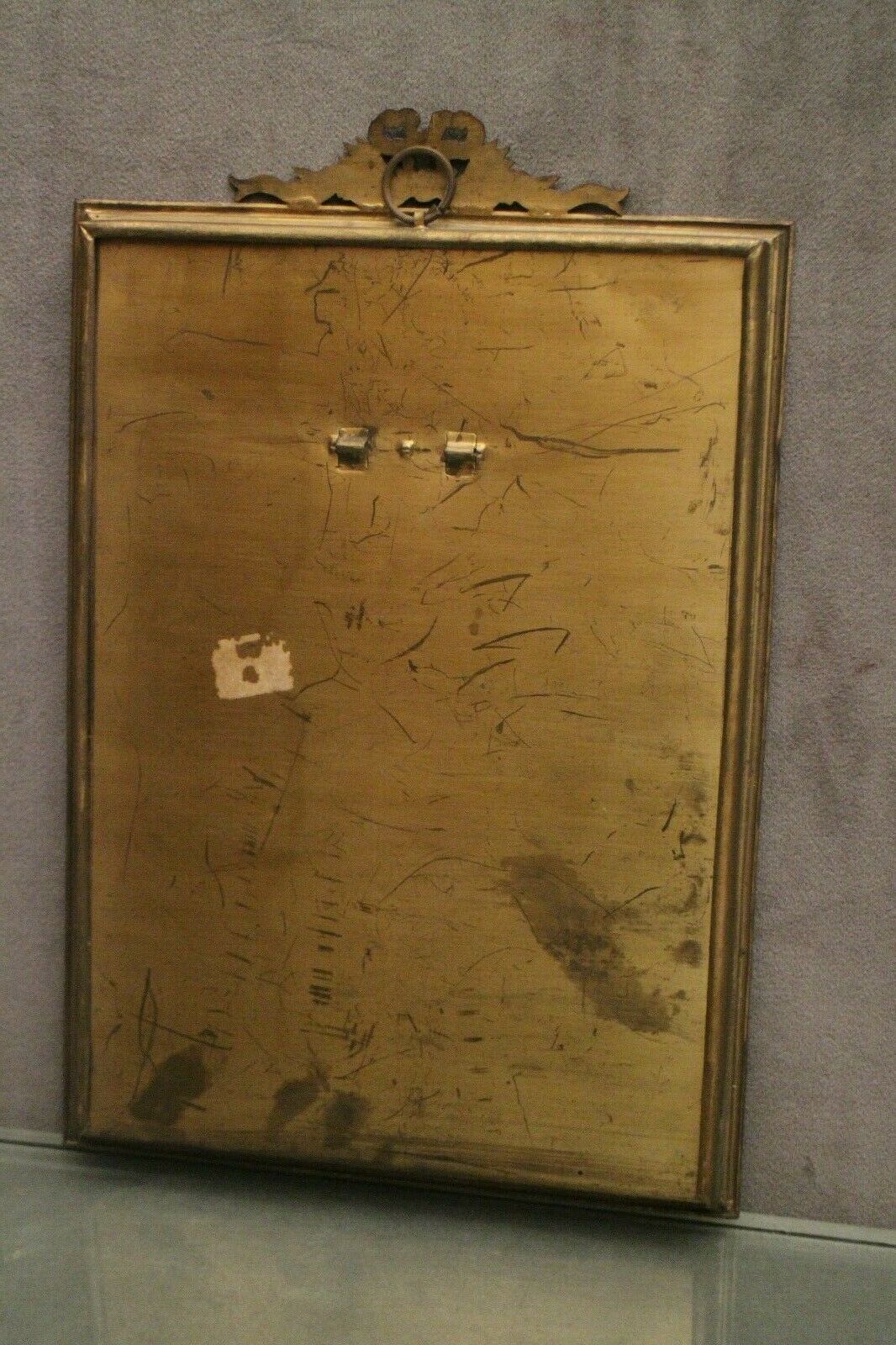 Mirror bronze frame 19th Louis 16 28.6x19cm